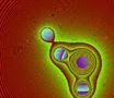 Image from Particle Draw - A drawing program implemented using the mathematics from the research. Se..